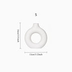 Modern round Vase, 1 Piece Decorative Flower Vase Centerpiece for Living Room and Dining Table, Home Decor Ornament, Flower Arrangement Vase