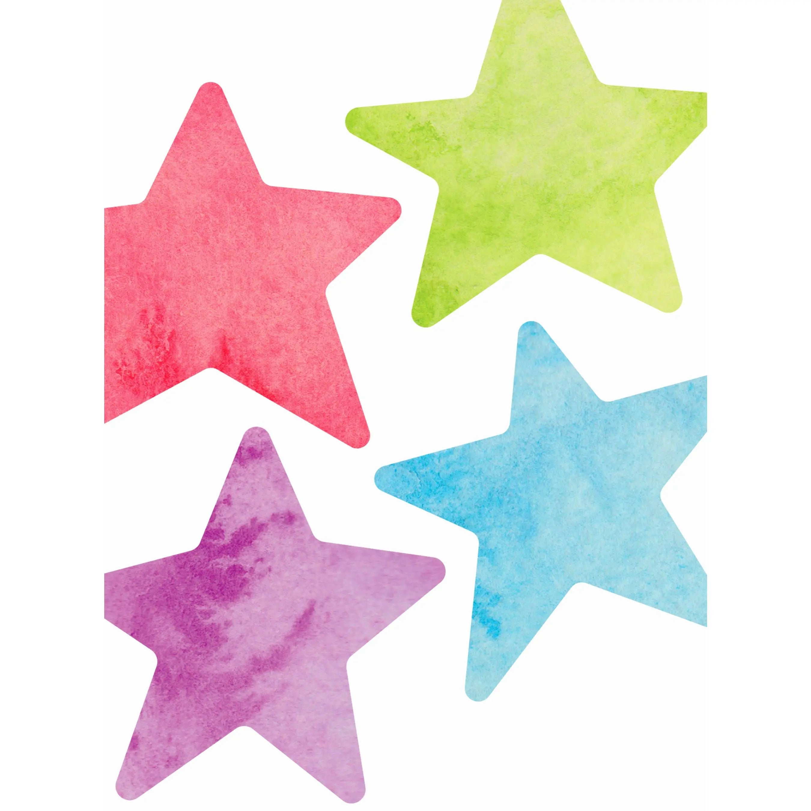 Watercolor Stars - Peel and Stick
