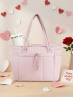 〖Valentines Day〗Insulated Tote Bag with Cup Holder & Laptop Compartment, Everyday Tote, Travel Work Care Bag for Women, All Seasons Casual Style Tote Purses