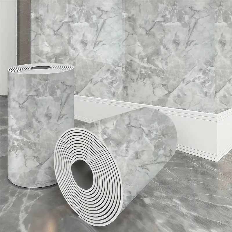 Self-Stick Modern Marble Tile Sticker Roll, Thick Large Size, Peel and Stick, Removable Adhesive, Kitchen Splash Guard, Bathroom, Marble Backsplash Wallpaper, Peel and Stick Wallpaper Designs
