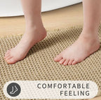 Home Fashion Waffle Bathroom Door Absorbent Carpet