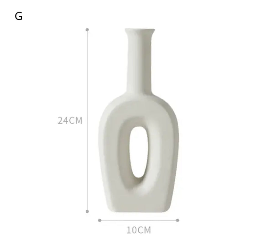 Nordic Ceramic Vase for Home Decor and Ornaments