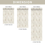 Beige Plant Pattern Peel and Stick Self-Adhesive Wallpaper - Waterproof Removable Oil-Proof | Easy to Cut Self-Adhesive Wall Sticker for Living Room, Kitchen & Bedroom Modern Decor Floral Wallpaper Peel and Stick
