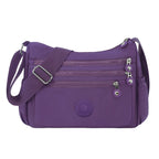 Nylon Fabric Crossbody Bag, Anti-Theftwomen'S Shoulder Bag, Multi-Layer Pocket Wallet, Solid Color Nylon Fanny Pack, Daily Commuting Nylon Bum Bag,Perfect for Mother'S Day & Valentine'S Day Gifts