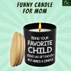 "Mom’S Last Nerve" Candle, Funny Birthday Gift for Mom, Stepmom, Bonus Mom, New Mom, Father'S Day Gift, Gift for Dad, Step Dad| 10Oz Vanilla Lavender Scented Tin Candle, Unique Home Decoration & Relaxing Fragrance