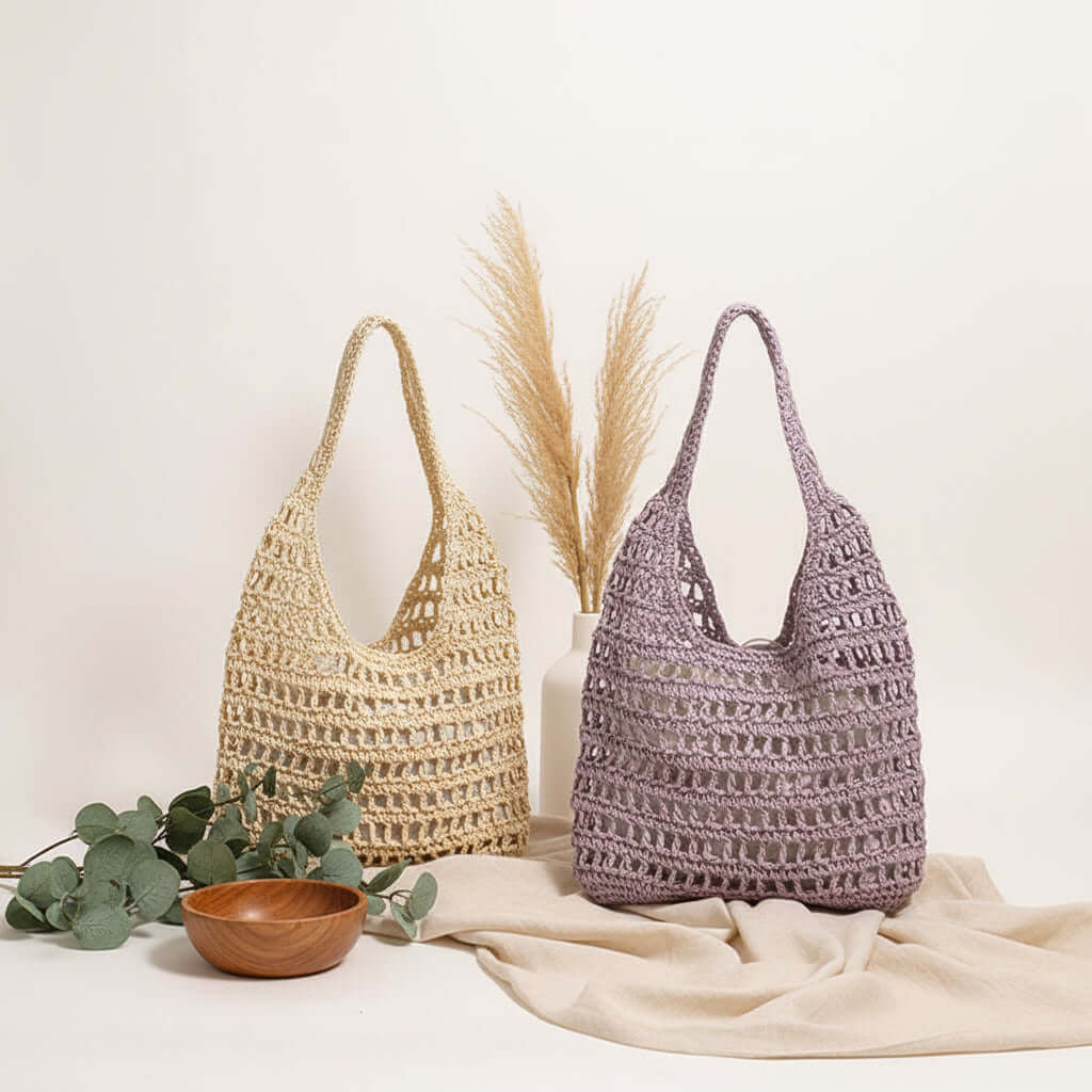 Large Capacity Straw Beach Bag Seaside Vacation French Straw Bag