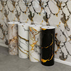 Aozey Marble Wall Sticker Roll, Self-Adhesive Wallpaper, Peel and Stick Wall Panel, Detachable Vinyl, Kitchen, Bathroom & Countertops, Marble Pattern Wallpaper, Peel and Stick Wallpaper Designs