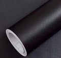 120" Matte Black Contact Paper Peel and Stick Wallpaper Removable Contact Paper for Cabinest Self-Adhesive Drawer Stick and Peel Countertop (16"X120", Black)
