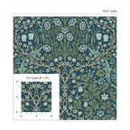 Nextwall Victorian Garden Vintage Peel and Stick Wallpaper