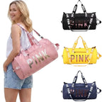 Sparkle Sequin Travel Bag for Women, 18" Waterproof Gym Tote, Stylish Carry-On for All Occasions