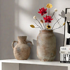 Vintage Creative Ceramic Flower Pot Decorative Vase, Home House Living Room Dining Table Desktop Decoration Ornament, Floral Arrangement Holder, Vintage Vases