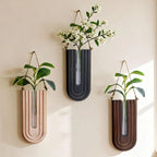 Ivydale Wooden Wall Vase Set of 2, Wall Hanging Planter Modern Farmhouse Wall Decor for Boho Wall Decor for Indoor Entryway Hallway Bathroom Living Room Dining Room