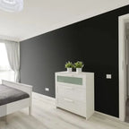 120" Matte Black Contact Paper Peel and Stick Wallpaper Removable Contact Paper for Cabinest Self-Adhesive Drawer Stick and Peel Countertop (16"X120", Black)