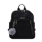 Simple Large Capacity Unisex Black Travel Backpack - Harajuku & High Street Style Student Backpack