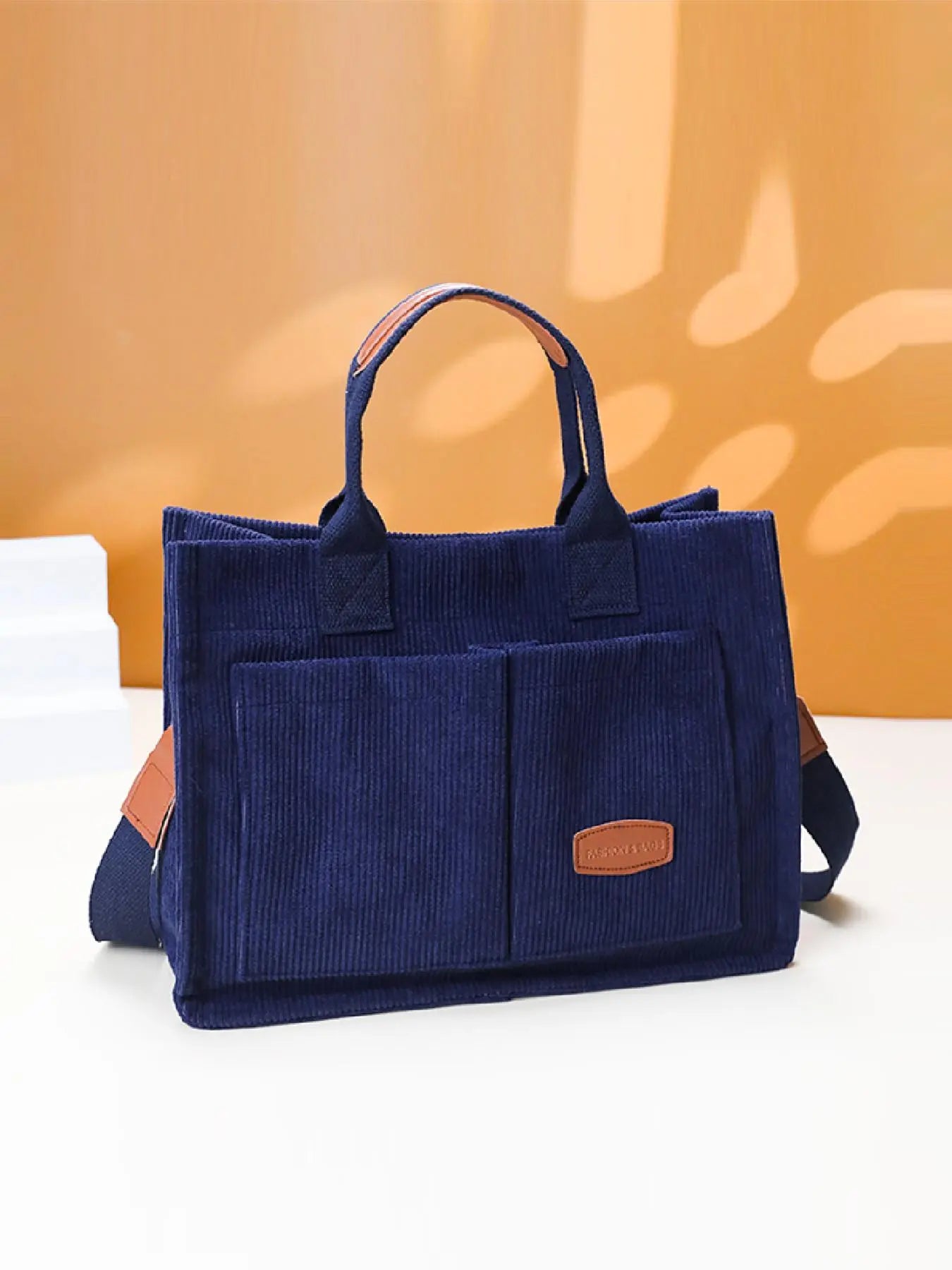 Summer Everything Tote Bag for Women, Plain/Cherry Pattern Work Bag, Everyday Shoulder Bag, Trendy Versatile Commuting Bag, Girl Large Beach Bags