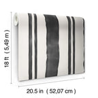 Mr. Kate Winston Watercolor Stripe Peel and Stick Wallpaper