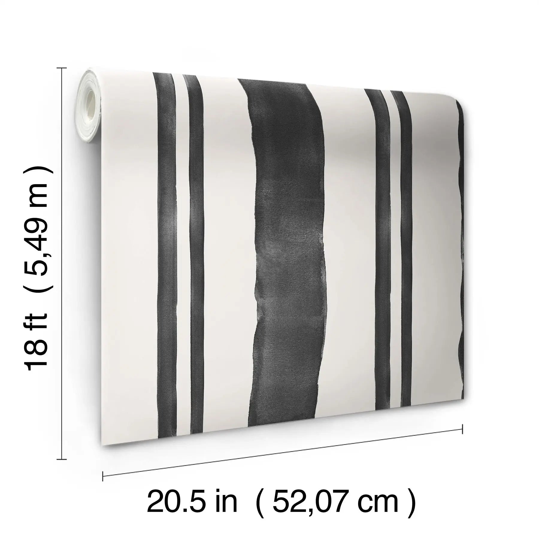 Mr. Kate Winston Watercolor Stripe Peel and Stick Wallpaper