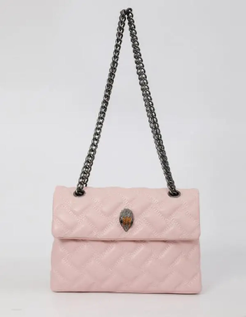 Quilted Chain Shoulder Bag Fashion Crossbody Purse Elegant Flap Handbag Luxury Designer Style Bag