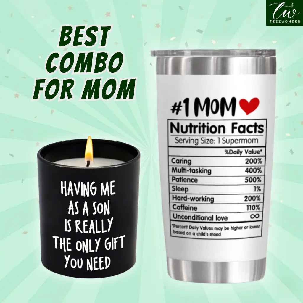 "Mom’S Last Nerve" Candle, Funny Birthday Gift for Mom, Stepmom, Bonus Mom, New Mom, Father'S Day Gift, Gift for Dad, Step Dad| 10Oz Vanilla Lavender Scented Tin Candle, Unique Home Decoration & Relaxing Fragrance