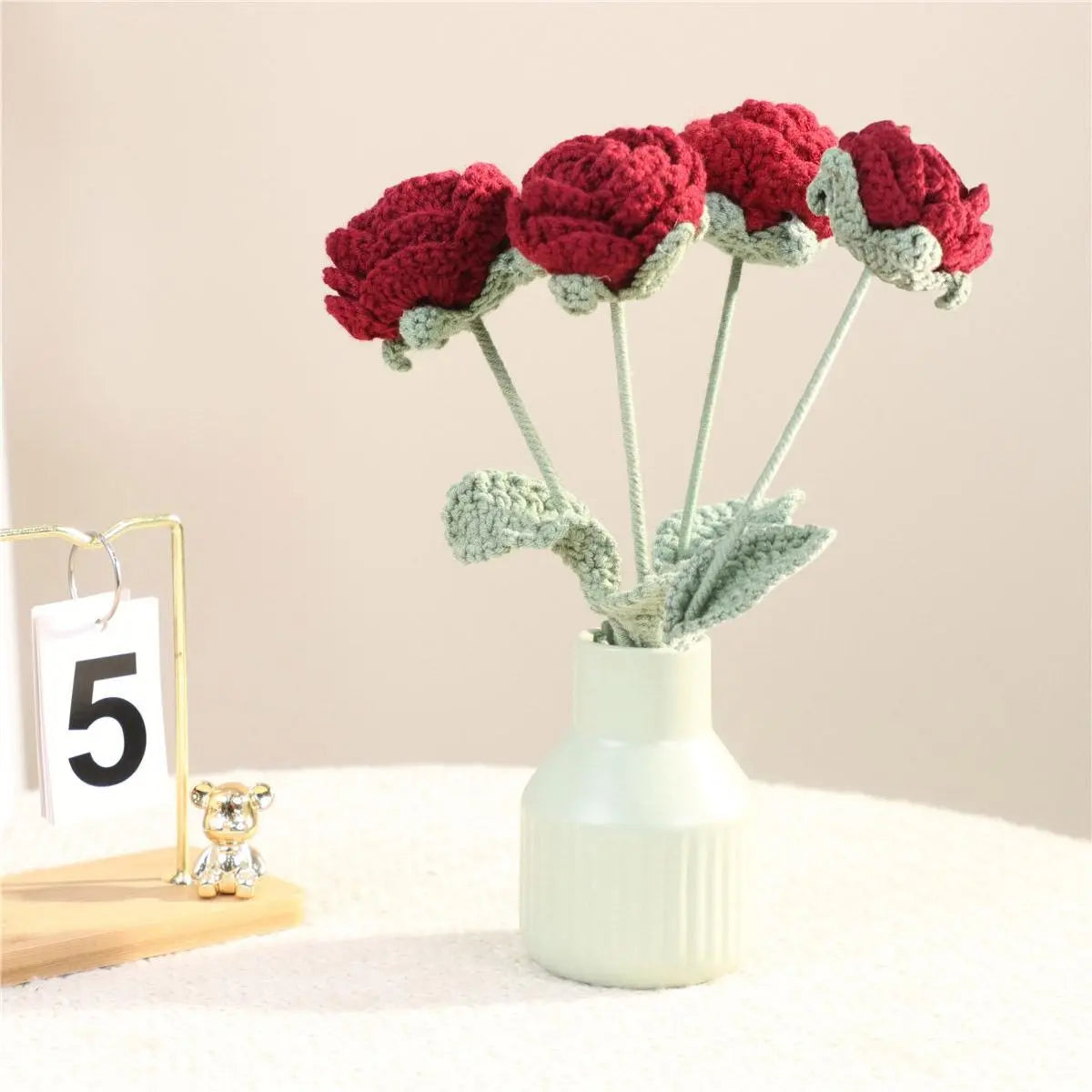 Artificial Fiber Handmade Rose Flowers, Artificial Rose Bouquet, Valentine'S Day, Mother'S Day, Christmas, Thanksgiving, Graduation, Teacher'S Day, Father'S Day, Home Decor