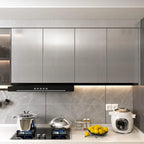 Silver Metallic Contact Paper Peel and Stick Countertop Kitchen Self Adhesive Waterproof