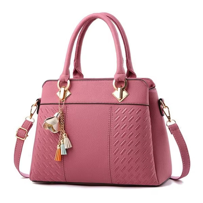 Gusure Luxury Handbag Women Crossbody Bag with Tassel Hanging Large Capacity Female Shoulder Bags Embroidery Tote Sac a Main