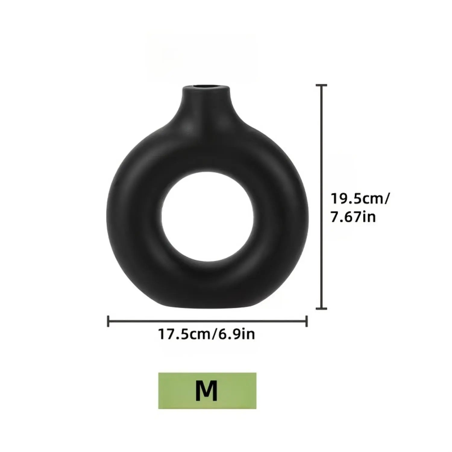 Modern round Vase, 1 Piece Decorative Flower Vase Centerpiece for Living Room and Dining Table, Home Decor Ornament, Flower Arrangement Vase