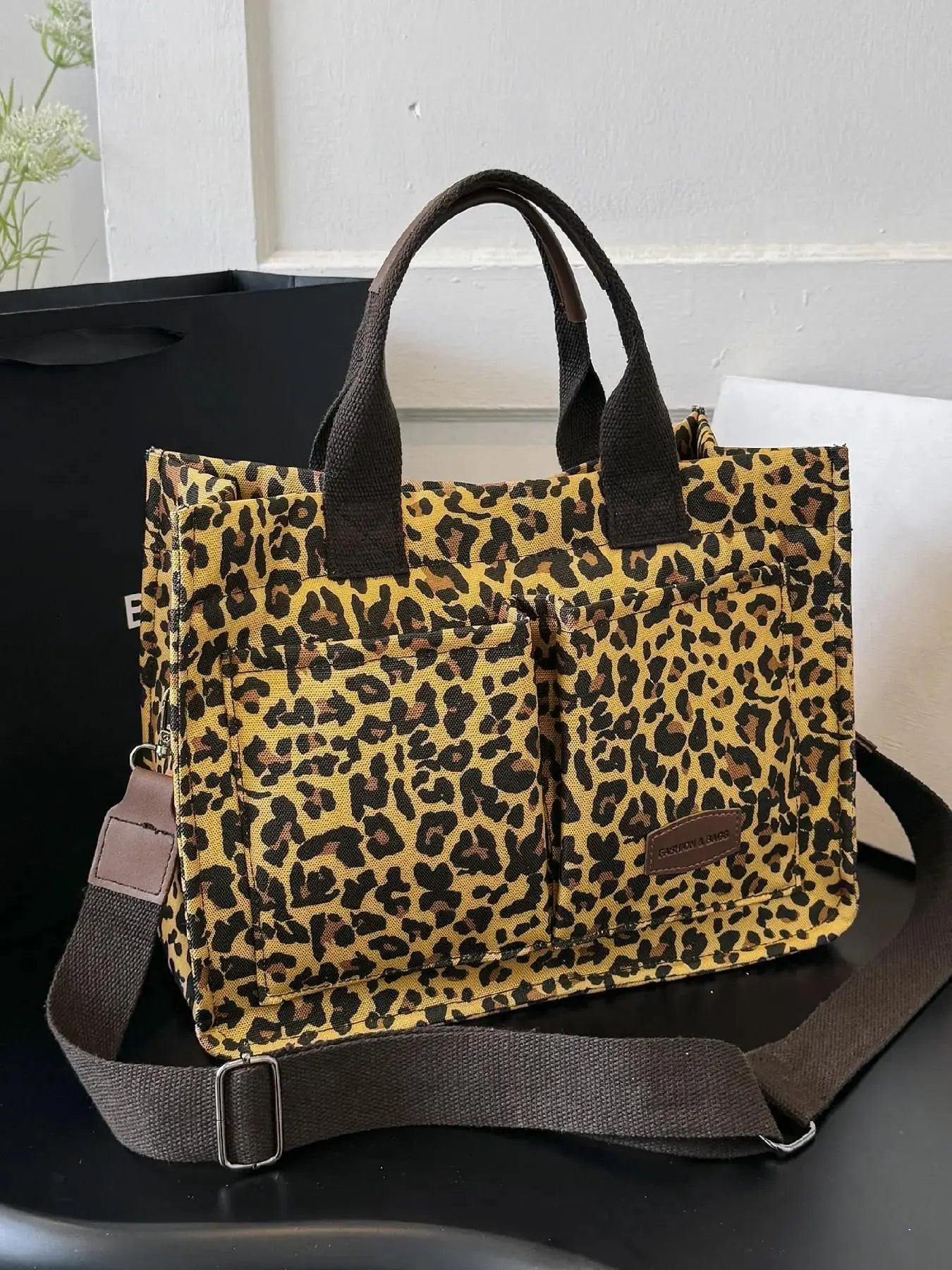 Summer Everything Tote Bag for Women, Plain/Cherry Pattern Work Bag, Everyday Shoulder Bag, Trendy Versatile Commuting Bag, Girl Large Beach Bags