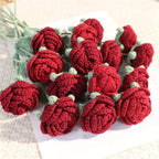 Artificial Fiber Handmade Rose Flowers, Artificial Rose Bouquet, Valentine'S Day, Mother'S Day, Christmas, Thanksgiving, Graduation, Teacher'S Day, Father'S Day, Home Decor