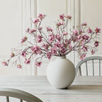 Ivydale 3PCS Artificial Magnolia Flowers Stems for Spring Decoration, Faux Champagne Magnolia Branches with Buds, 34.5" Long Stems Floral Arrangement for Vase Pot Table Centerpiece Indoor Decor
