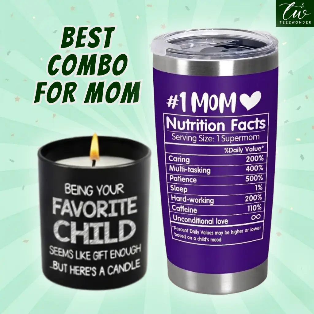 "Mom’S Last Nerve" Candle, Funny Birthday Gift for Mom, Stepmom, Bonus Mom, New Mom, Father'S Day Gift, Gift for Dad, Step Dad| 10Oz Vanilla Lavender Scented Tin Candle, Unique Home Decoration & Relaxing Fragrance