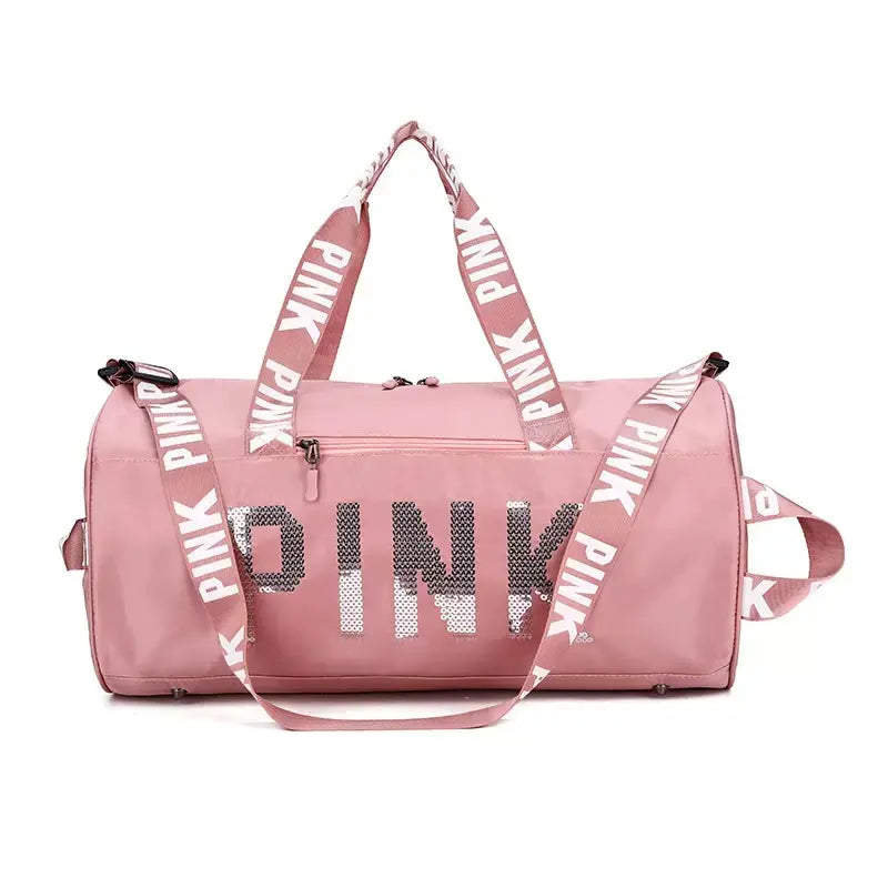Sparkle Sequin Travel Bag for Women, 18" Waterproof Gym Tote, Stylish Carry-On for All Occasions