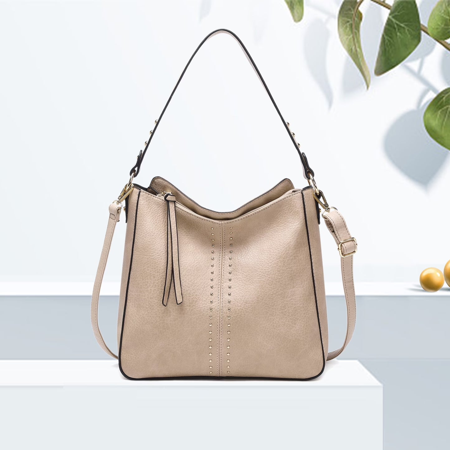 Hobo Bag for Women Crossbody Purse and Handbags Ladies Chic Shoulder Bags, Khaki