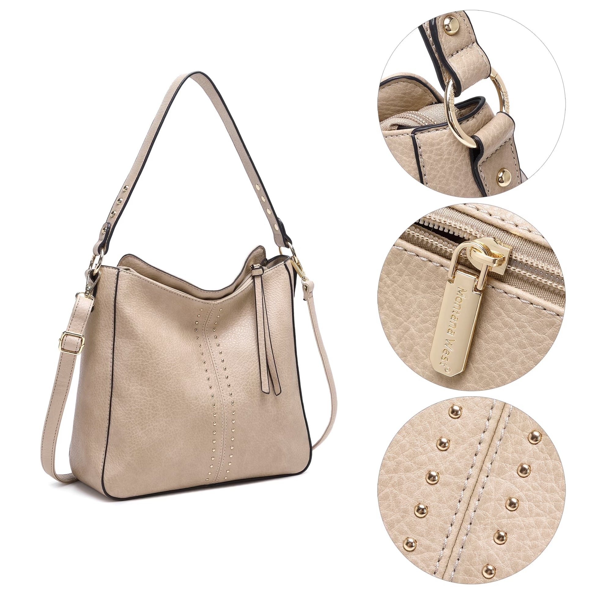 Hobo Bag for Women Crossbody Purse and Handbags Ladies Chic Shoulder Bags, Khaki