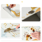 Aozey Marble Wall Sticker Roll, Self-Adhesive Wallpaper, Peel and Stick Wall Panel, Detachable Vinyl, Kitchen, Bathroom & Countertops, Marble Pattern Wallpaper, Peel and Stick Wallpaper Designs