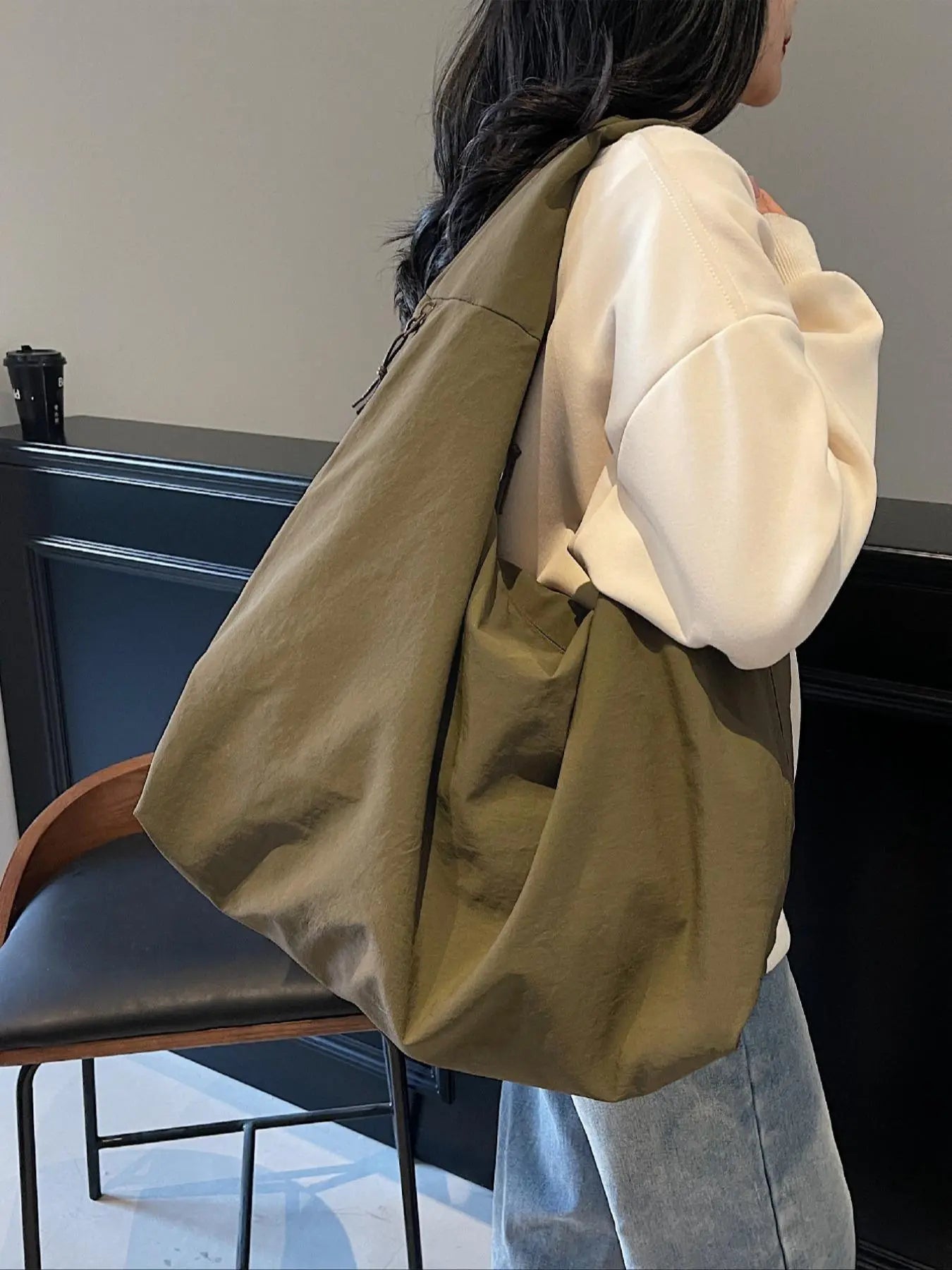 2026 Valentine'S Day Gift, Fashionable Plain Casual Crossbody Shoulder Handbag, Large Capacity, Multiple Pockets, Ideal for Work, School, Travel