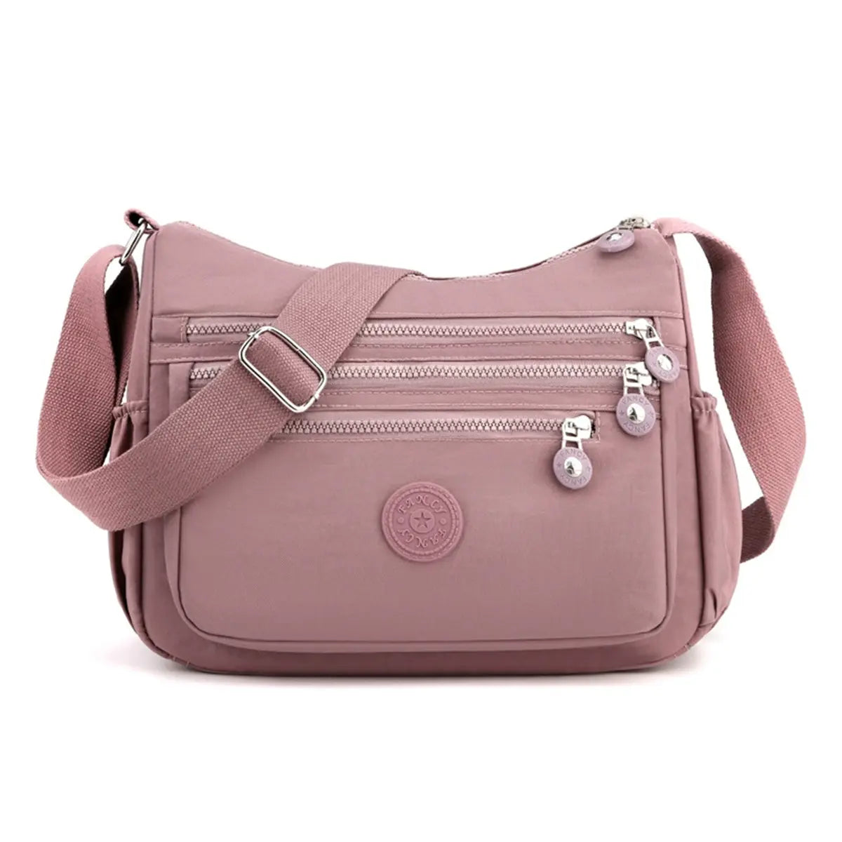 Nylon Fabric Crossbody Bag, Anti-Theftwomen'S Shoulder Bag, Multi-Layer Pocket Wallet, Solid Color Nylon Fanny Pack, Daily Commuting Nylon Bum Bag,Perfect for Mother'S Day & Valentine'S Day Gifts