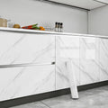 Glossy Marble Pattern Self-Adhesive Sticker , Peel and Stick Wallpaper , Scratch Resistant, Easy Installation and Cleaning, Kitchen Cabinet Desk Window Sill Wall, Peel and Stick Wallpaper Designs#Top PICKS