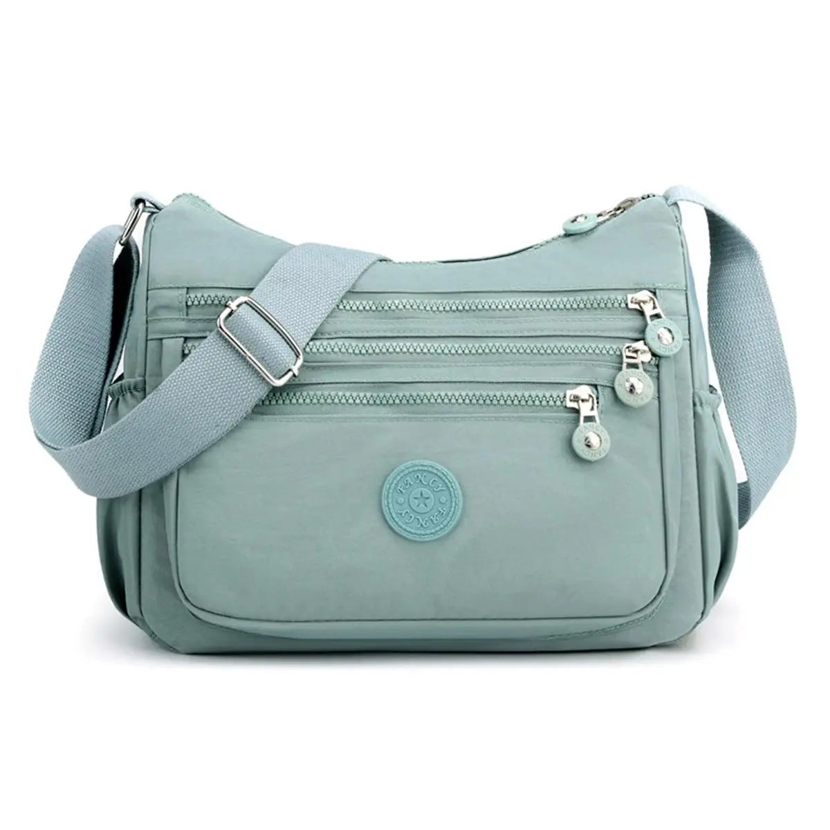 Nylon Fabric Crossbody Bag, Anti-Theftwomen'S Shoulder Bag, Multi-Layer Pocket Wallet, Solid Color Nylon Fanny Pack, Daily Commuting Nylon Bum Bag,Perfect for Mother'S Day & Valentine'S Day Gifts