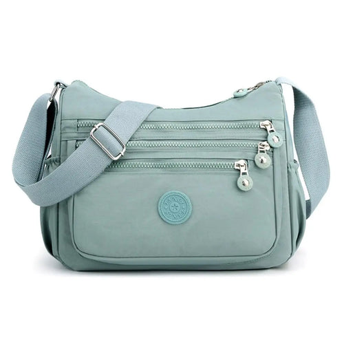 Nylon Fabric Crossbody Bag, Anti-Theftwomen'S Shoulder Bag, Multi-Layer Pocket Wallet, Solid Color Nylon Fanny Pack, Daily Commuting Nylon Bum Bag,Perfect for Mother'S Day & Valentine'S Day Gifts