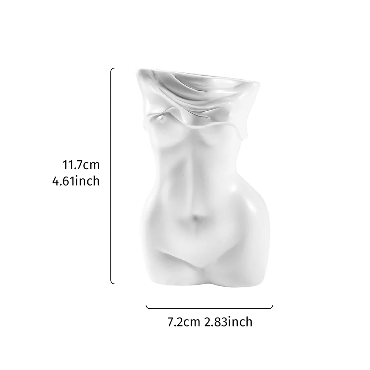 Resin Human Body Art Vase, Decorative Vase, Home Decor Flower Arrangement Holder, Craft Ornament for Living Room Kitchen Bedroom Entryway Cabinet, Decorative Vases for Home Decor
