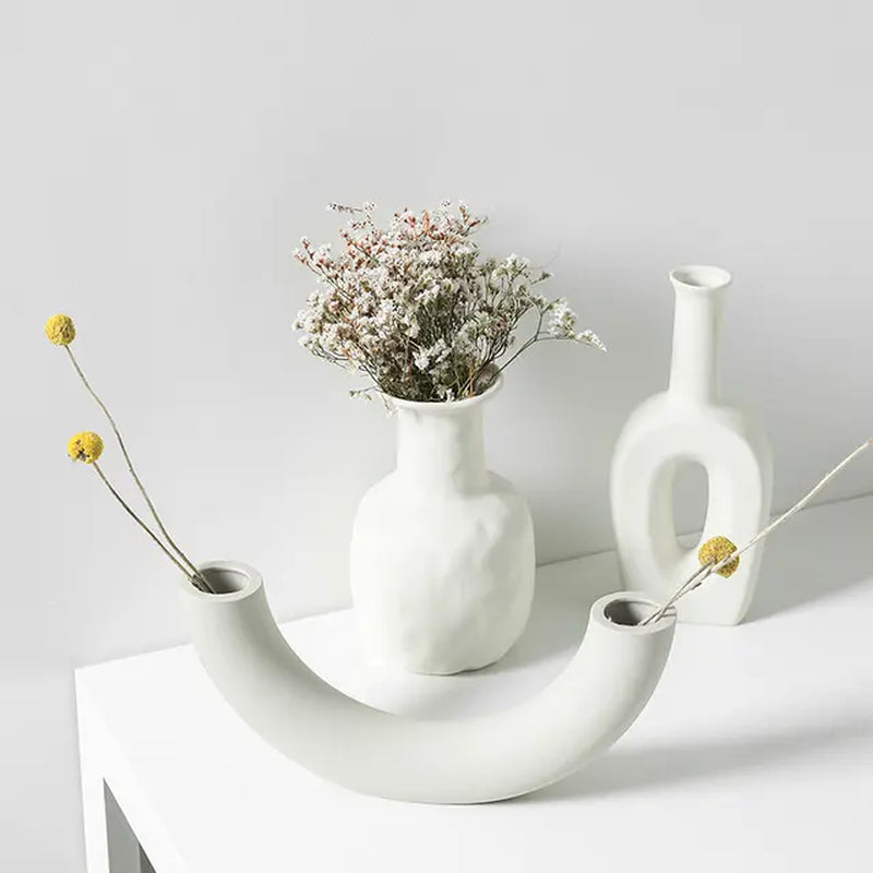 Nordic Ceramic Vase for Home Decor and Ornaments