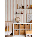 Mr. Kate Winston Watercolor Stripe Peel and Stick Wallpaper