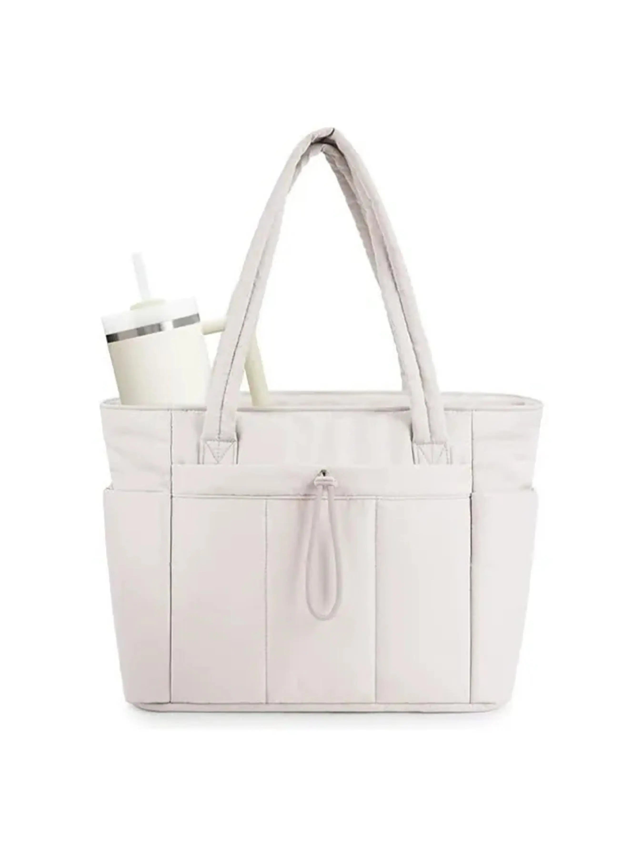 〖Valentines Day〗Insulated Tote Bag with Cup Holder & Laptop Compartment, Everyday Tote, Travel Work Care Bag for Women, All Seasons Casual Style Tote Purses