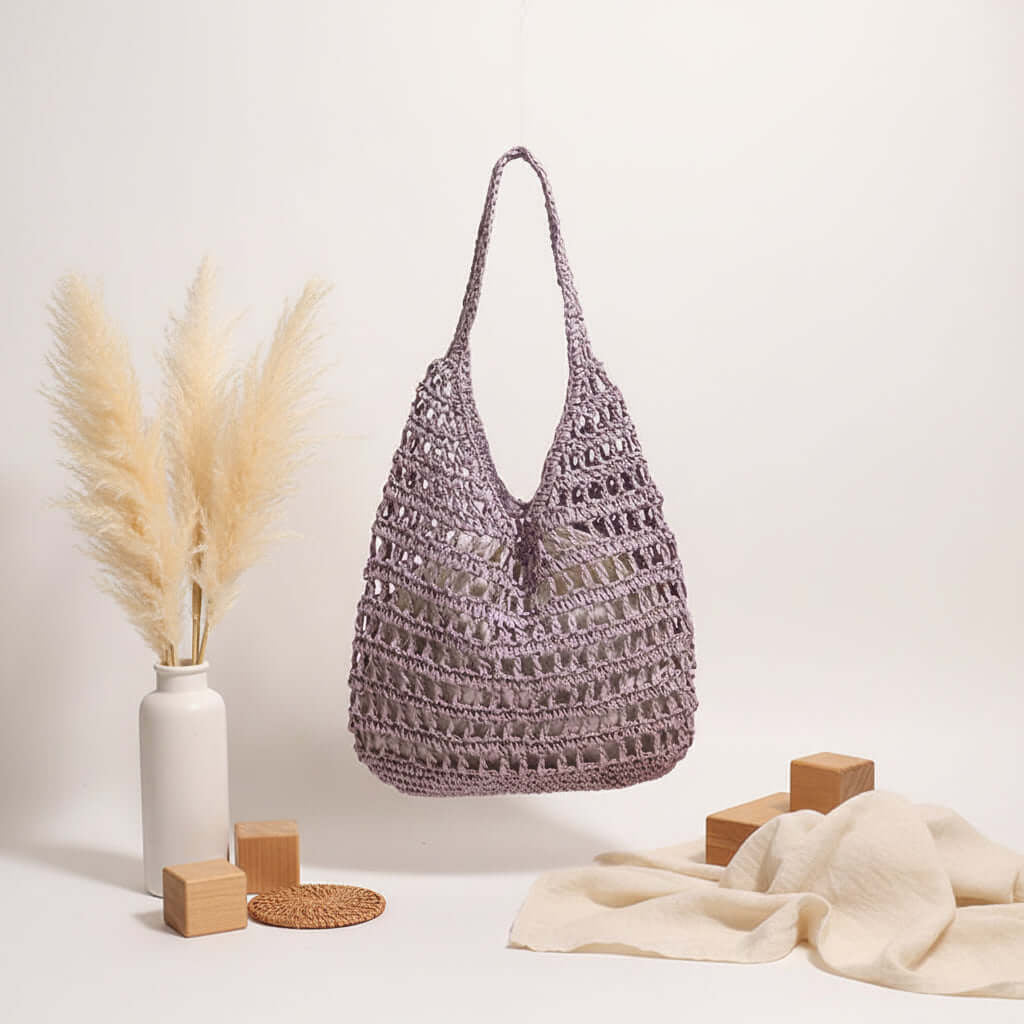 Large Capacity Straw Beach Bag Seaside Vacation French Straw Bag