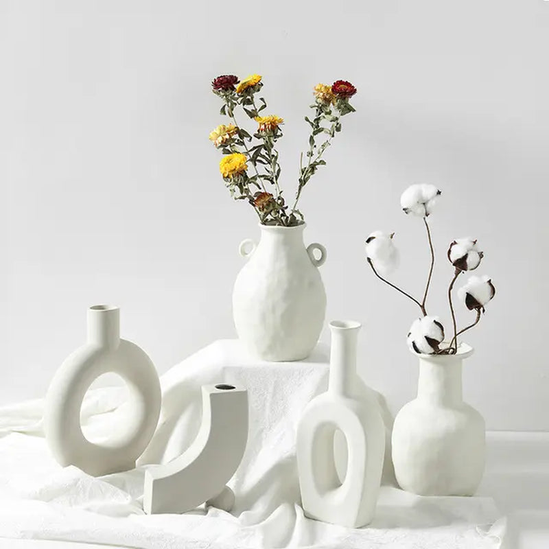 Nordic Ceramic Vase for Home Decor and Ornaments