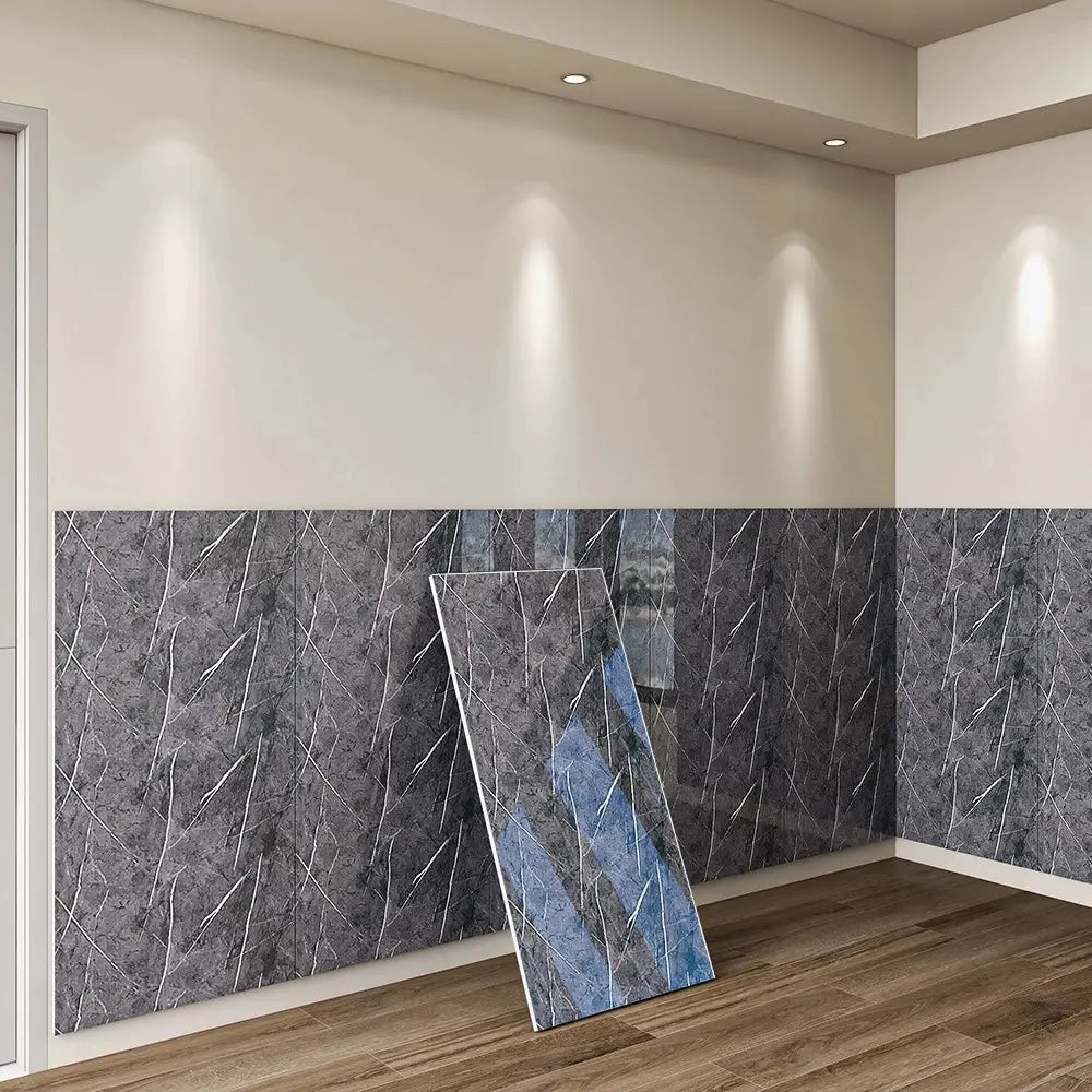 20Pcs Luxury Imitation Marble Peel-And-Stick Wall Panels, Self-Adhesive Home Decor Wall Stickers, Peel-And-Stick Wall Stickers