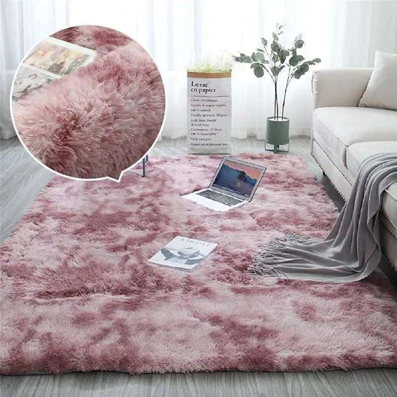 Plush Floor Mat, Decorative Area Rug, Modern Floor Carpet for Living Room, Bedroom & Home Decor, Soft-Thick Rugs, Fluffy Rugs for Room Decor, Furry Floor Rugs, Modern Shaggy Rug #GLOBAL PICKS