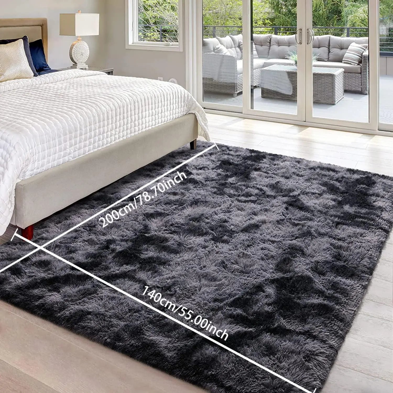 Plush Floor Mat, Decorative Area Rug, Modern Floor Carpet for Living Room, Bedroom & Home Decor, Soft-Thick Rugs, Fluffy Rugs for Room Decor, Furry Floor Rugs, Modern Shaggy Rug #GLOBAL PICKS