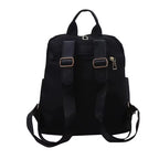 Simple Large Capacity Unisex Black Travel Backpack - Harajuku & High Street Style Student Backpack